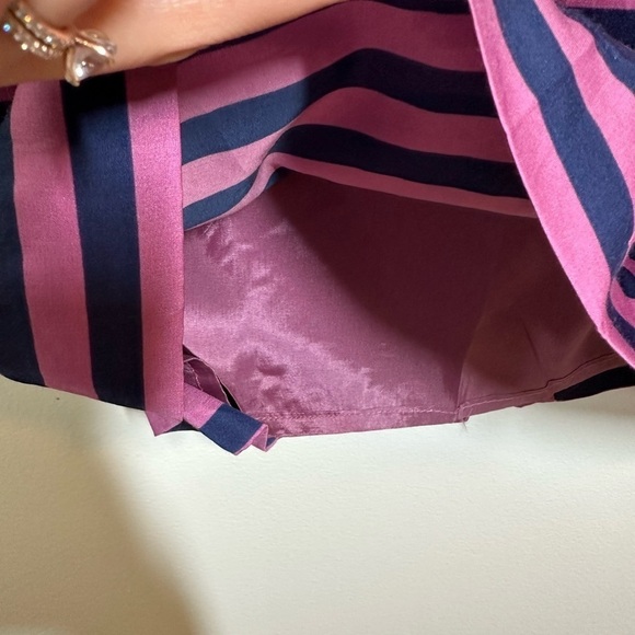 Anthropologie Corey Lynn Calter Navy & Purple Strapless Mini Dress Size 4 - Picture 3 of 8